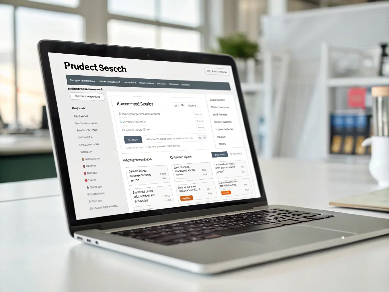 An image illustrating the advanced search filters on the Hustlepreneur Marketplace, allowing users to quickly find specific products or services based on keywords, price range, and vendor ratings. The image should emphasize ease of use and efficiency.